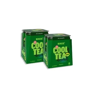 ΒΙΚΟΣ Green Cool Tea Λεμόνι No Sugar 4*330ml