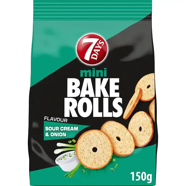Bake Rolls Παξιμαδάκια Sour Cream & Onion 150g