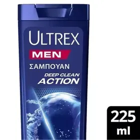 Ultrex Deep Clean Action Αντιπιτυριδικό Σαμπουάν Για Κάθε Τύπο Μαλλιών(225ml)