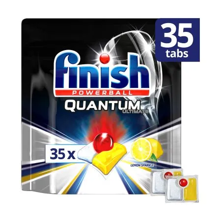 FINISH Quantum Ultimate Gel Καθαριστικό Πλυντηρίου Πιάτων Lemon 600ml