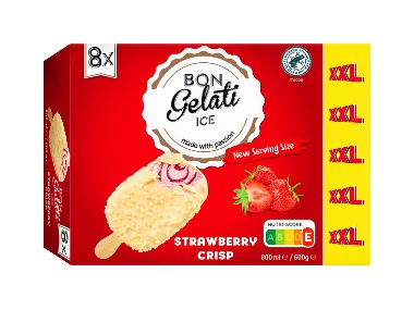 Παγωτό ξυλάκι φράουλα XXL 8x 100 ml
