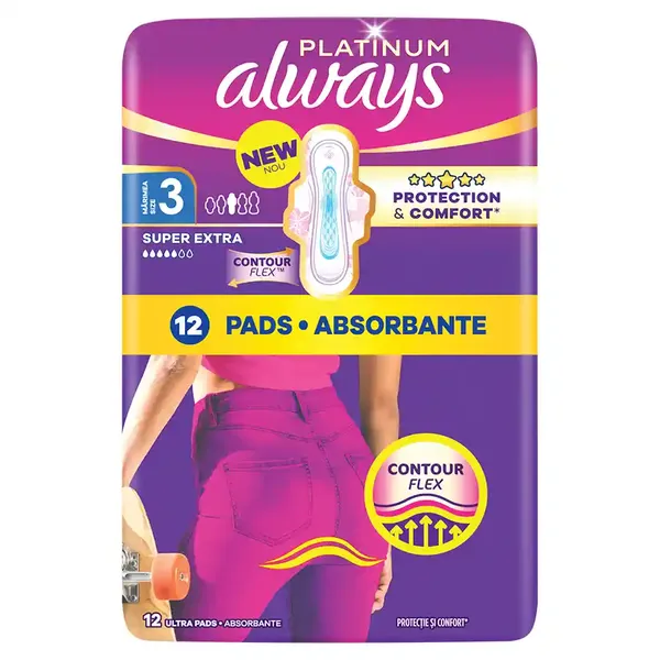 Always Ultra Platinum Σερβιέτες Night (Μέγεθος 3) Value Pack 12τεμ.