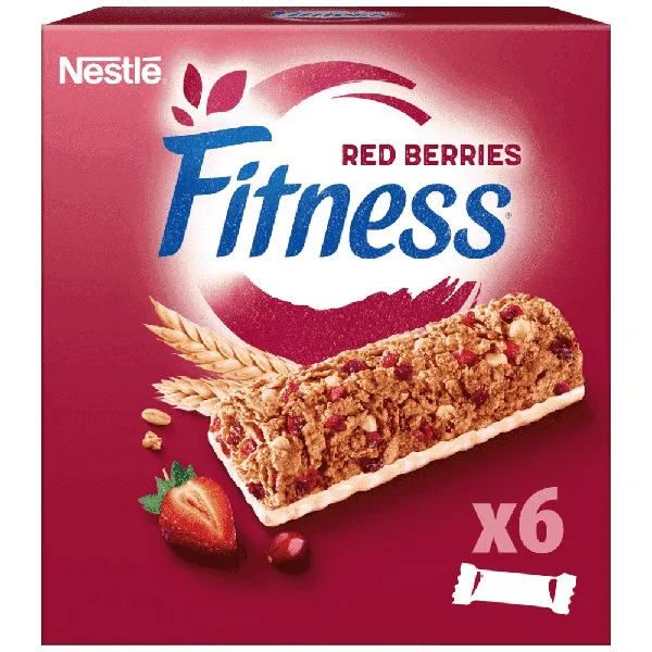 FITNESS bars σοκολάτα ή red berries 6x23,5γρ.