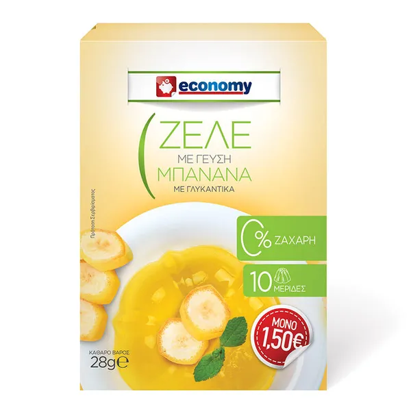 ζελέ μπανάνα 0%