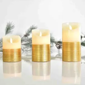 Κερί led παραφίνης 7,5x15cm