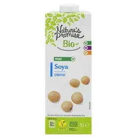 NATURES PROMISE BIO Ρόφημα Σόγιας Bio Χωρίς Προσθήκη Ζάχαρης 1lt