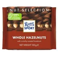 Σοκολάτα Γάλακτος με ολόκληρα φουντούκια, Ritter Sport 100g