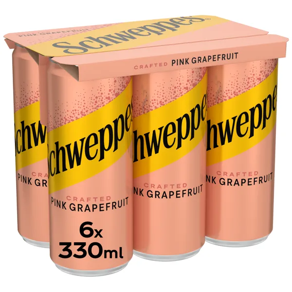 SCHWEPPES 330ml (6τεμ.) Pink Grapefruit, Orangeade, Lemonade