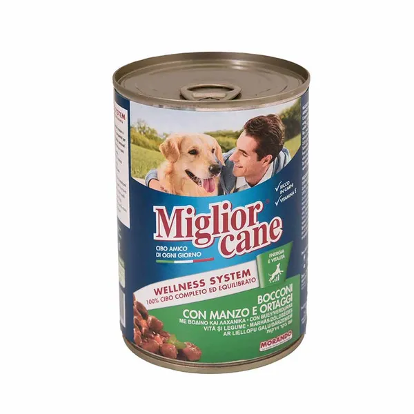 Miglior Cane Σκυλοτροφή Βοδινό & Λαχανικά 405γρ.