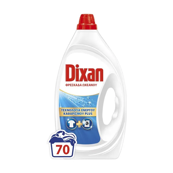 DIXAN Απορρυπαντικό Πλυντηρίου Ρούχων Τζελ Φρεσκάδα Ωκεανού 70 πλύσεις
