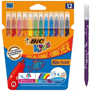 Bic Kids 750 Special Format Μαρκαδόροι Ζωγραφικής 12τεμ.
