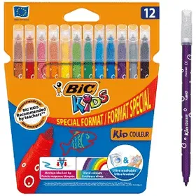 Bic Kids 750 Special Format Μαρκαδόροι Ζωγραφικής 12τεμ.