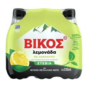 Λεμονάδα με stevia ΒΙΚΟΣ 6x330ml