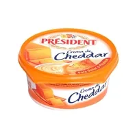 PRESIDENT Τυρί Κρέμα Cheddar 125g