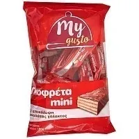 My Gusto Γκοφρέτες Mini Με Σοκολάτα Γάλακτος 180gr