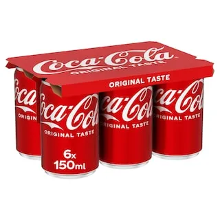 COCA COLA Αναψυκτικό Cola Κουτί 6 X 150ml