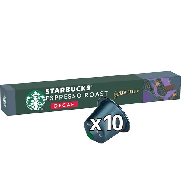 STARBUCKS Καφές Espresso Roast Decaf 10 κάψουλες συμβατές με μηχανή Nespresso 57g