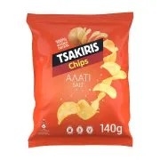 TSAKIRIS Πατατάκια με Αλάτι Vegan Χωρίς γλουτένη 140g