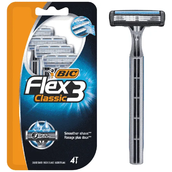 BIC Flex3 ξυριστικές μηχανές μιας χρήσης 4τεμ.