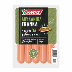 Ifantis Λουκάνικα Franka Χωρίς Γλουτένη 300γρ.