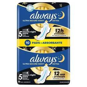 ALWAYS Secure Night Extra Σερβιέτες 10τεμ.