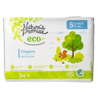 NATURE'S PROMISE Πάνες Μωρού Eco Junior No5 34 Τεμάχια