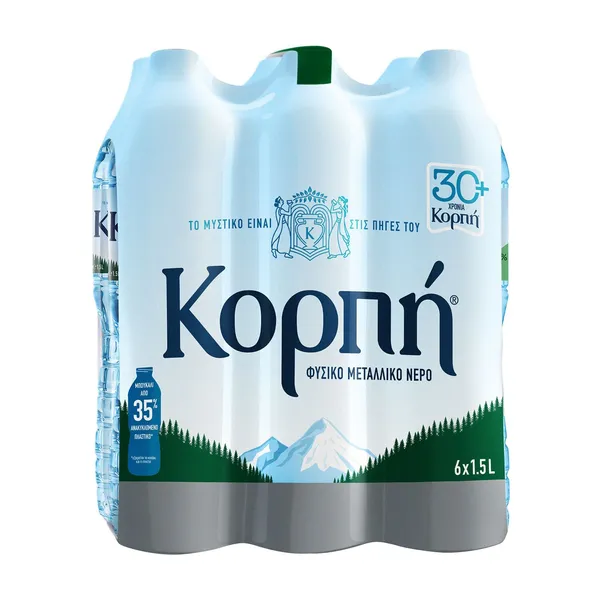 ΚΟΡΠΗ Φυσικό Μεταλλικό Νερό 6x1,5lt