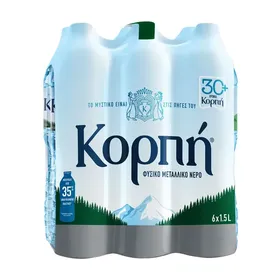 ΚΟΡΠΗ Φυσικό Μεταλλικό Νερό 6x1,5lt
