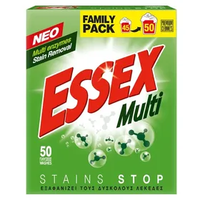 ESSEX σκόνη πλυντηρίου 50μεζ 2400γρ