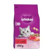 WHISKAS Ξηρά Τροφή Γάτας 1+ετών με Μοσχάρι 300g