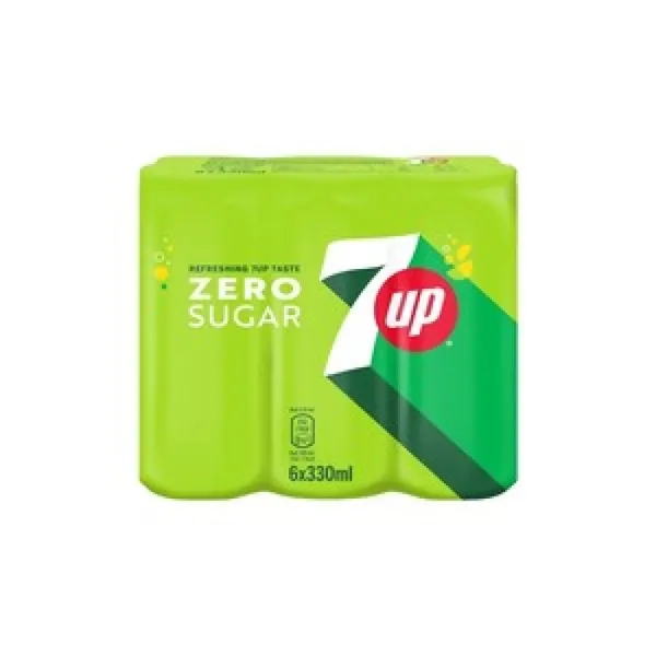 7UP zero sleek κουτί 6x330ml