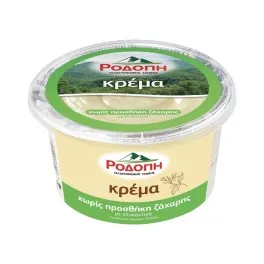 Ροδόπη Κρέμα Βανίλια Χώρις Ζάχαρη 160gr