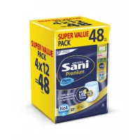 Ελαστικό Εσώρουχο Ακράτειας No4 Extra Large Monthly Pack Premium Sensitive Pants Sani 4x12τεμ