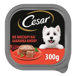 CESAR Σκυλοτροφή Μοσχάρι & Λαχανικά 300g