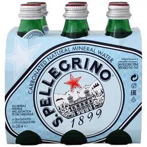 S.Pellegrino Ανθρακούχο Φυσικό Μεταλλικό Νερό Φιάλη 6x250ml