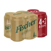 FISCHER Μπίρα Pilsner 4x330ml +2 Δώρο