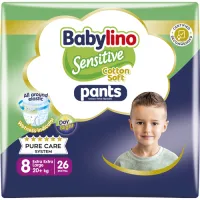 Πάνες Βρακάκι Pants Cotton Soft Unisex Extra Extra Large Babylino No8 20kg 26 τεμ
