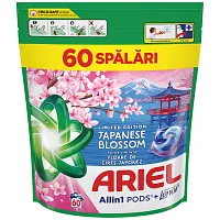 Ariel All In 1 Απορρυπαντικό Πλυντηρίου Ρούχων Κάψουλες Άνθη Ιαπωνίας 60μεζ