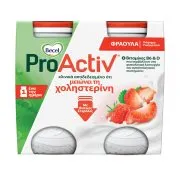BECEL Pro Activ Ρόφημα Γιαουρτιού Φράουλα 4x75g