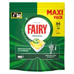 Fairy Original All in One Λεμόνι 84 τμχ