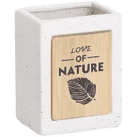 Home Comfort Ποτήρι Μπάνιου Nature Κεραμικό Άσπρο