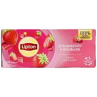 Lipton Strawberry & Rhubarb Αφέψημα 32gr 20τεμ