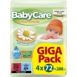 μωρομάντιλα camomile giga 4x72 τεμάχια