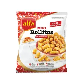 ROLLITOS MINI Με Γεύση Πίτσα 750g / KIXI TYRI Κοζανίτικη Πίτα Κατεψυγμένη 800g