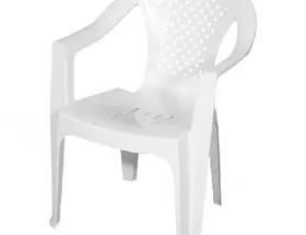 Καρέκλα με μπράτσα ανεμώνη πλαστική λευκή