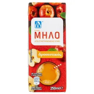ΑΒ Χυμός Φυσικός Μήλο 250ml