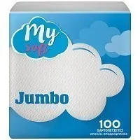 MY SOFT jumbo χαρτοπετσέτες 100φύλλων 0,175kg