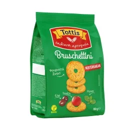 Tottis Bruschettini Παξιμαδάκια Μεσογειακό 80gr
