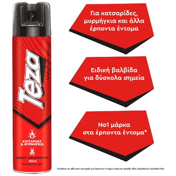 Κατσαριδοκτόνο TEZA mec spray 400ml