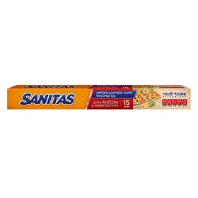 Sanitas Αντικολλητικό Χαρτί Ψησίματος 15m.x38cm.